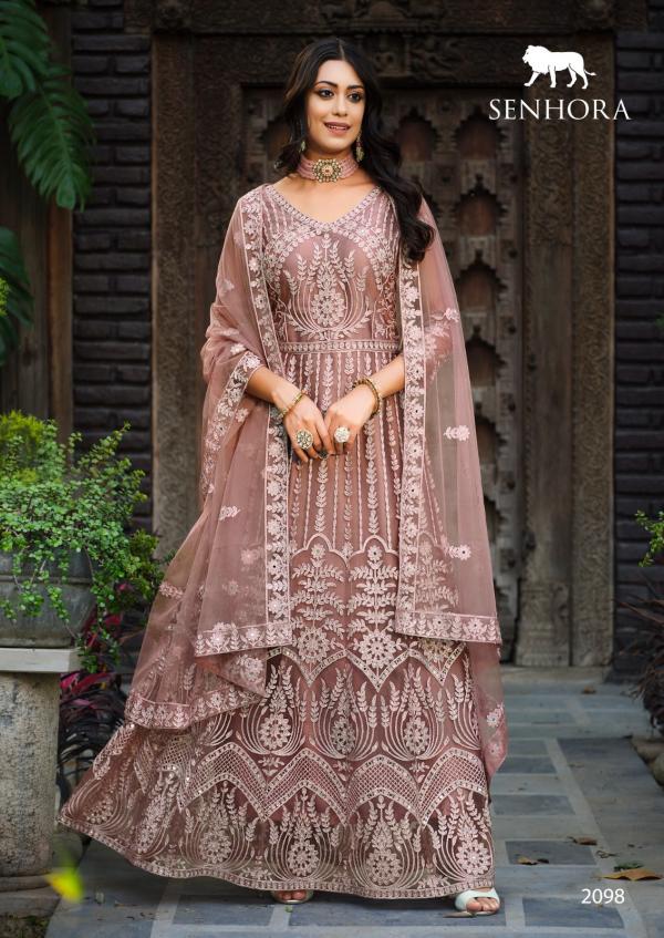 Senhora Amaira Anarkali Net Fancy Designer Salwar Suits Collection